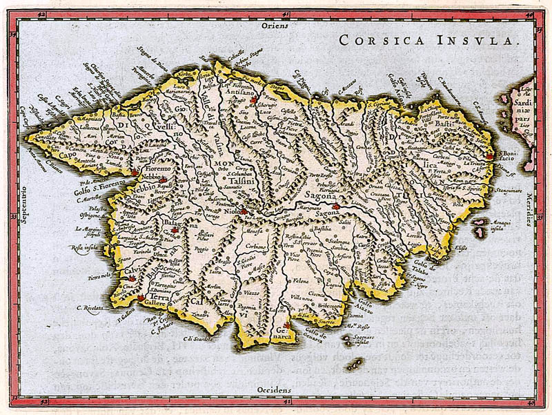 Corsica 1664 Blaeu